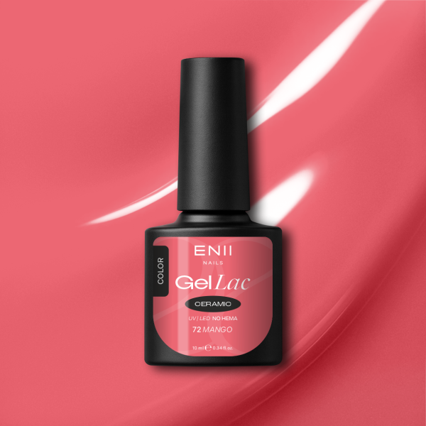 Gel lak Ceramic 72 Mango - gelový lak bez HEMA, 10 ml