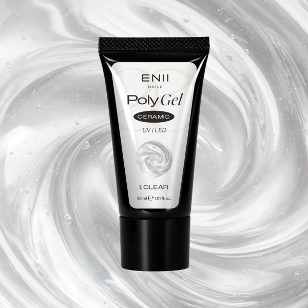 Polygel Ceramic 1 Clear - polygel v tubě, 30 ml