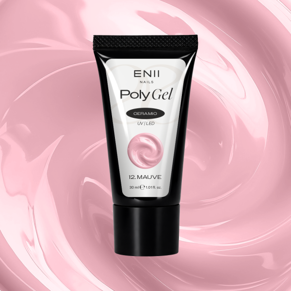 Polygel Ceramic 12 Mauve - polygel v tubě, 30 ml