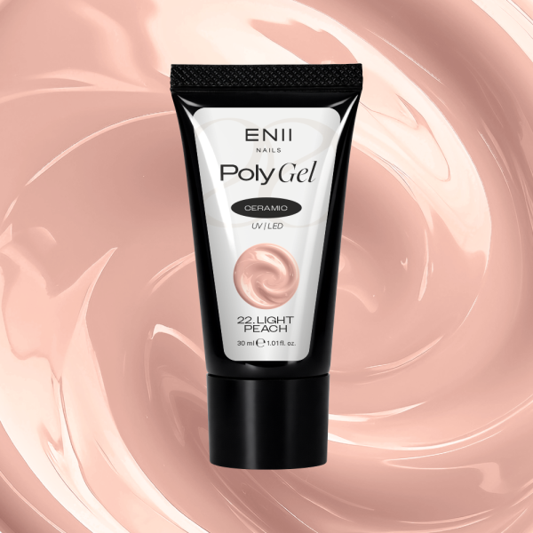 Polygel Ceramic 22 Light Peach - polygel v tubě, 30 ml