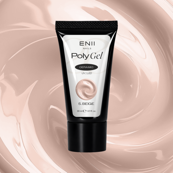 Polygel Ceramic 5 Beige - polygel v tubě, 30 ml