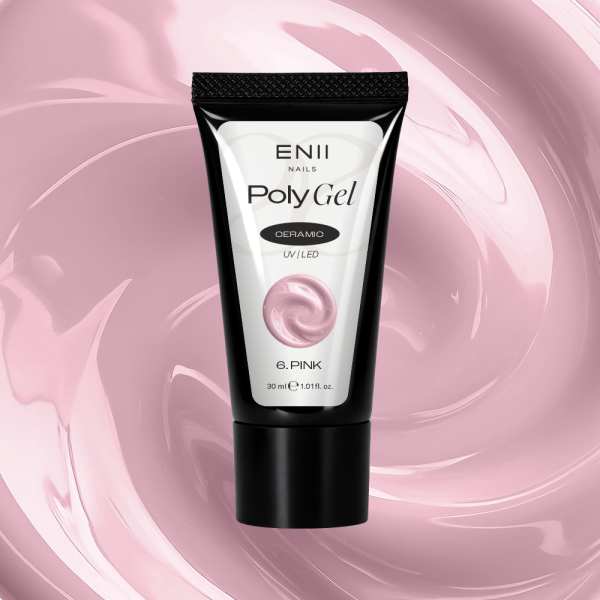 Polygel Ceramic 6 Pink - polygel v tubě, 30 ml