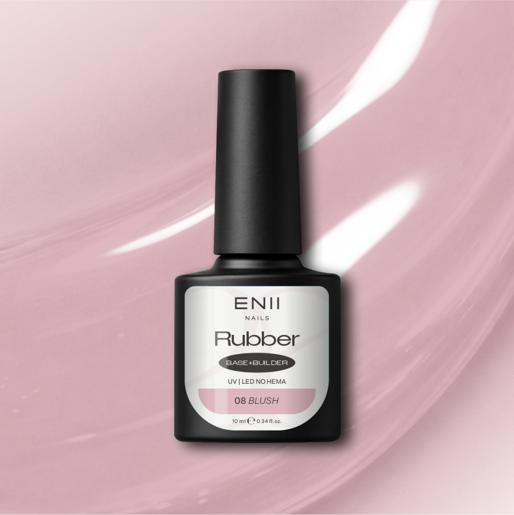 RUBBER Base Blush 08 NO HEMA and NO TPO 10 ml