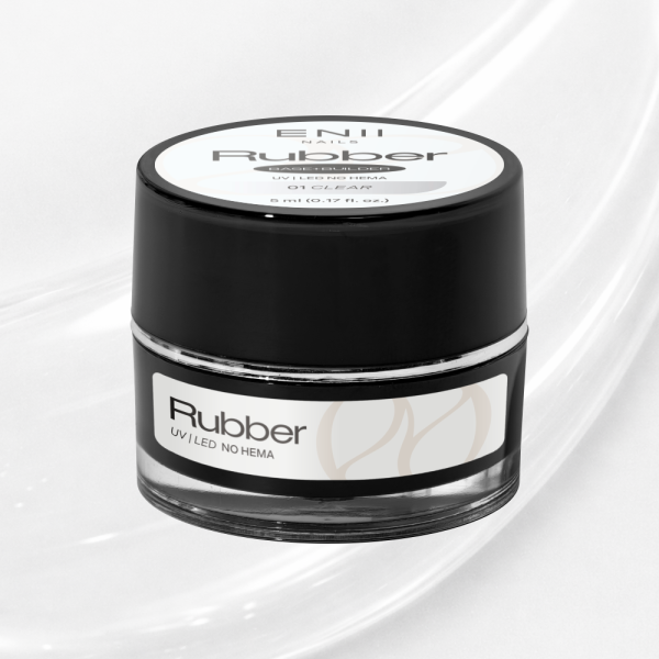 RUBBER Base Clear 01 v kelímku NO HEMA and NO TPO 5 ml