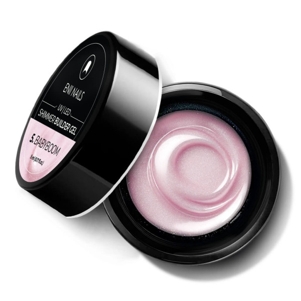 Shimmer Builder Gel 5 Babyboom - třpytivý modelovací gel, 5 ml