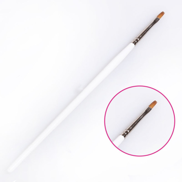 Štětec č. 2 Kolinsky, plochý, přírodní - na gel